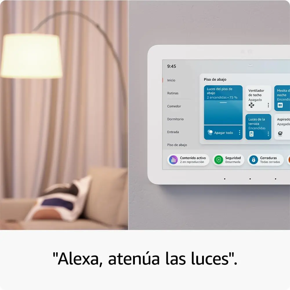 El Echo Hub con Alexa para gestionar dispositivos inteligentes