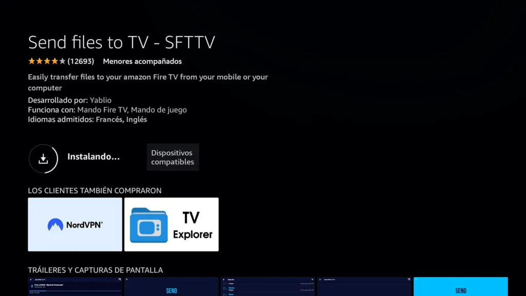 Instalando Send files to TV - SFTTV