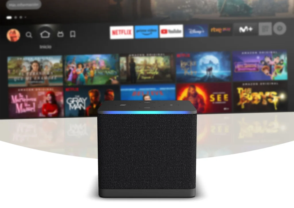 Amazon Fire TV Cube | Reproductor multimedia en streaming con control por voz a través de Alexa, Wi-Fi 6E y Ultra HD 4K | Día de los enamorados
