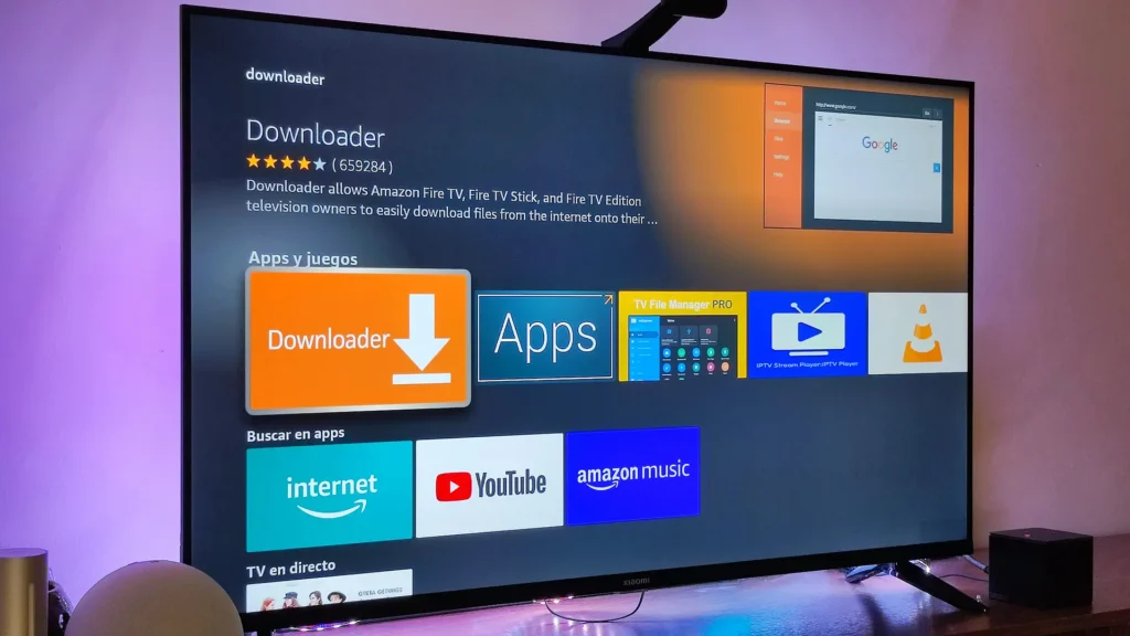 App Downloader en el appstore del Amazon Fire TV