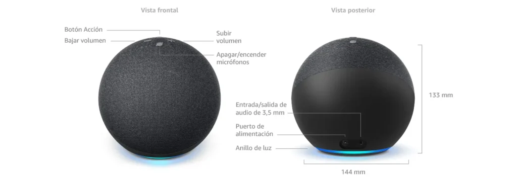 Descripción técnica del Echo Dot 4 generación