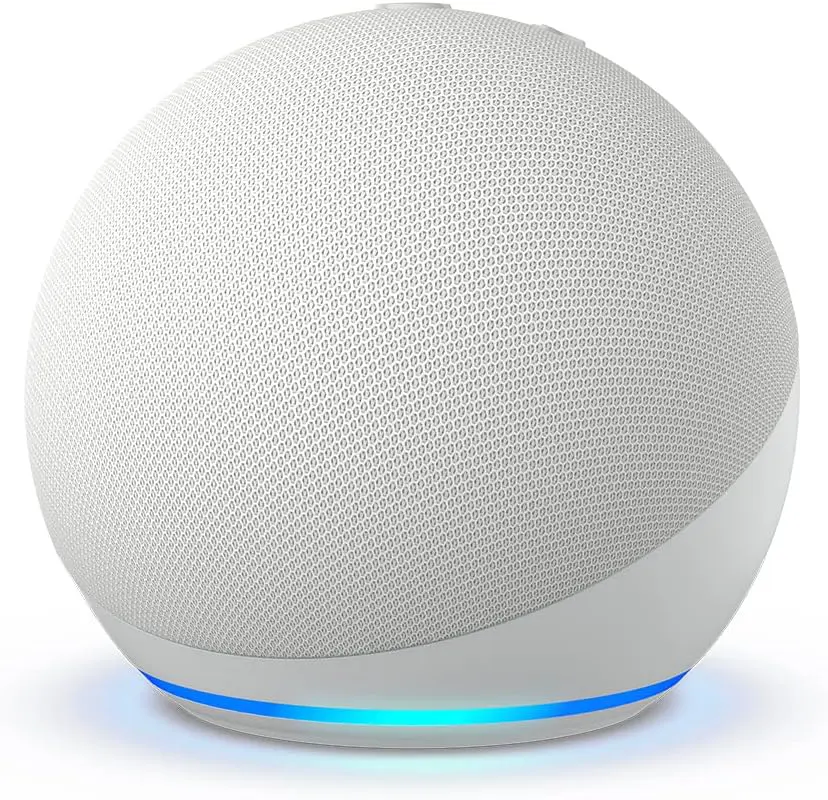 Echo Dot (5.ª generación, modelo de 2022) | Altavoz inteligente wifi y Bluetooth con Alexa, con sonido más potente y de mayor amplitud | Blanco