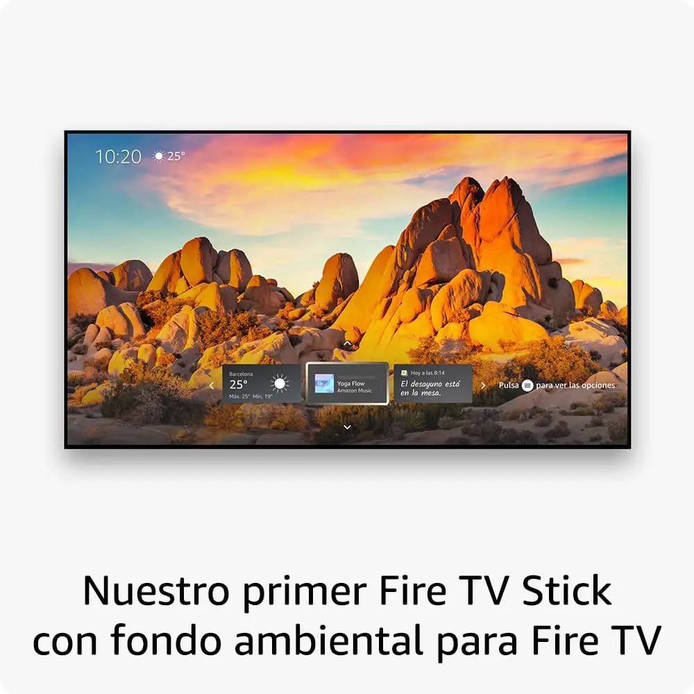 Fire TV Stick 4K Max 2a generación 2023- El rey del streaming 4K | Con fondo ambiental