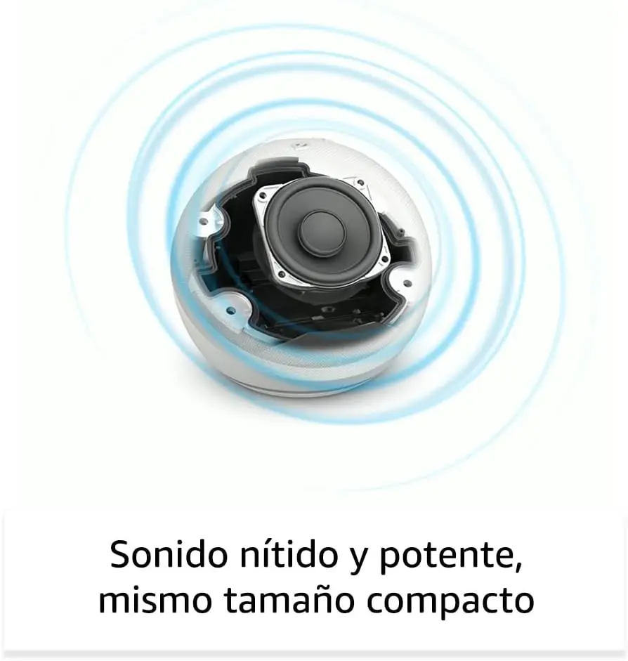 Echo Dot con reloj (5.ª generación, modelo de 2022) | Altavoz inteligente wifi y Bluetooth con Alexa y reloj, con sonido más potente y de mayor amplitud | Sonido nítido y potente