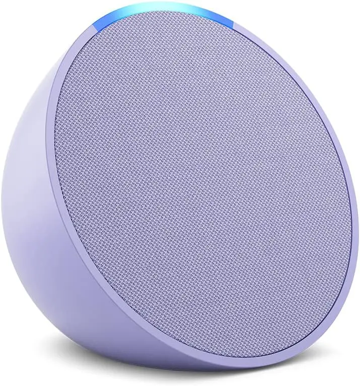Echo Pop | Altavoz inteligente Bluetooth con Alexa de sonido potente y compacto | Lavanda